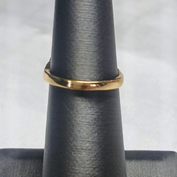 Unique, Gorgerous, Moonstone Antique Ring Sz 5. Gold plated over 925 SS - Picture 10 of 10